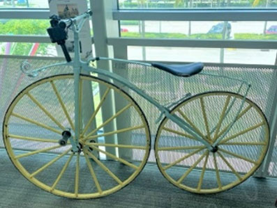 1869 Boneshaker Bicycle 1st bicycle with pedals Historical Society of Martin County